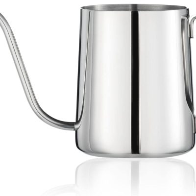 Small Watering Can for Indoor Plants, Mini Indoor Watering Can with Long Spout and Handle 12 Oz / 350 ml Rust-Proof 304 Stainless Steel Material