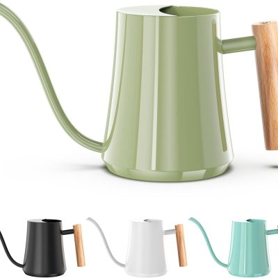 Watering Can Indoor Plants 35oz Sage Green Water Can Indoor Metal Small Water Can Pot with Long Spout for House Bonsai Plants Garden Flower Decorative