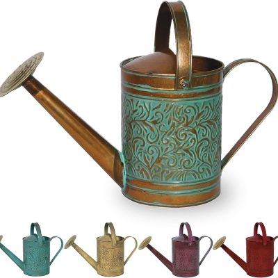 Vintage Copper Morgan Metal Watering Can, 1 Gallon